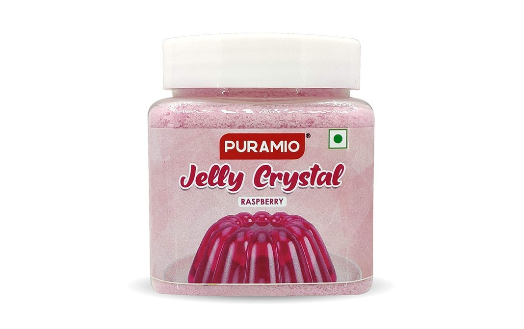 Puramio Jelly Crystal Raspberry    Plastic Jar  200 grams